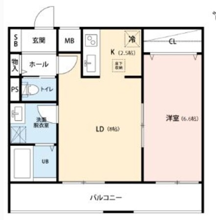 リーブルファイン風渡野の物件間取画像
